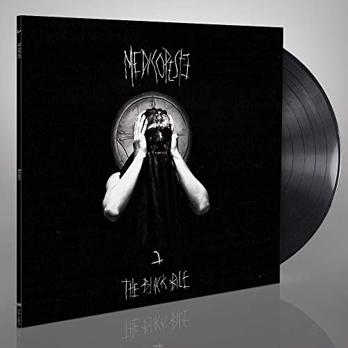 Black and white album cover featuring a figure obscuring their face.