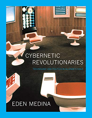 Book cover with futuristic chairs and text: "Cybernetic Revolutionaries.