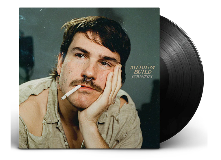 Vinyl record of Medium Build’s “Country” with portrait cover art.