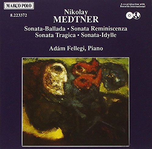 CD cover for Medtner’s Sonata-Ballada featuring abstract portrait art.