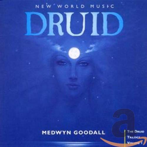 CD cover for "Druid" by Medwyn Goodall, featuring a woman’s face.