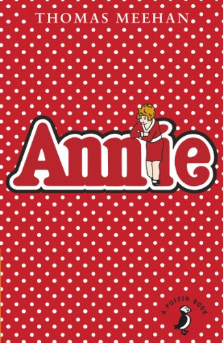 Red cover with illustrated title "Annie" and a girl in a dressing gown.