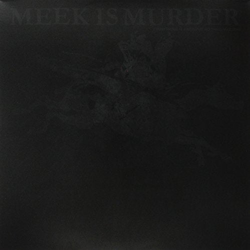 Black vinyl record cover with abstract, dark imagery and band name.