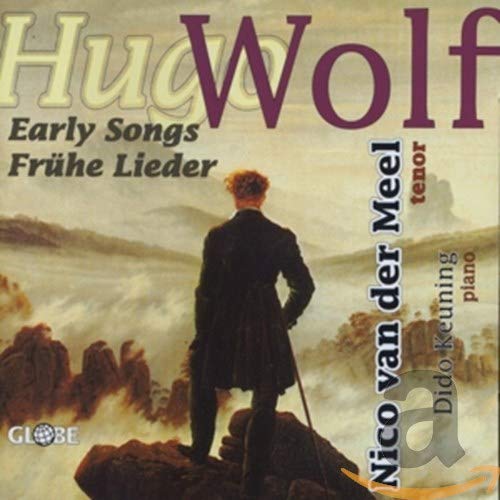 CD cover for Hugo Wolf's "Early Songs" featuring a man with a cane.