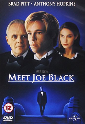 “Meet Joe Black” DVD cover featuring Brad Pitt, Anthony Hopkins, and Claire Forlani.