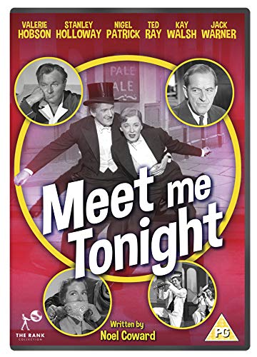 DVD cover for "Meet Me Tonight" with red background and actor images.