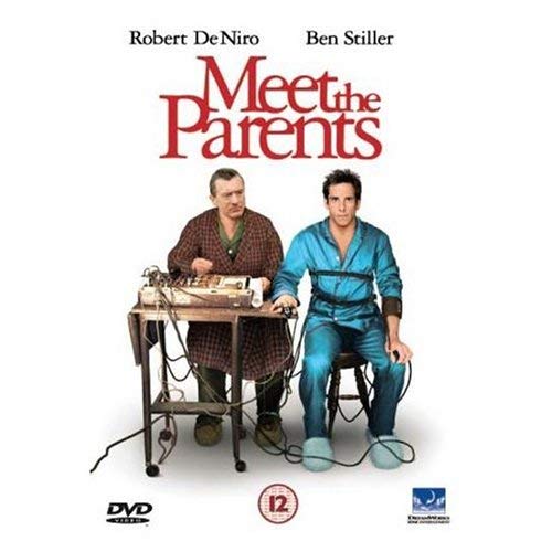 Meet the Parents" DVD cover featuring Robert De Niro and Ben Stiller.