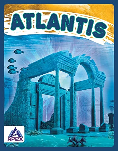 Book cover for “Atlantis” depicting underwater ruins and fish.