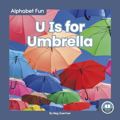 Book cover with colorful, overlapping umbrellas and large white text.