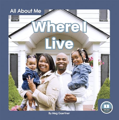 Book cover featuring a family in front of a light-colored house.