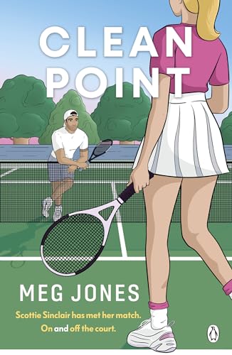 Book cover: illustrated couple on a tennis court, titled "Clean Point".