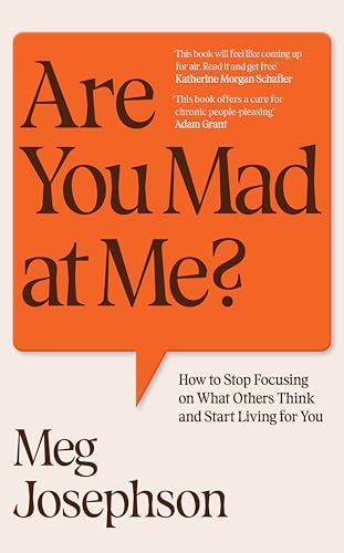 Book cover with orange speech bubble and bold title, "Are You Mad At Me?".