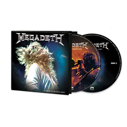 Megadeth "One Night In Buenos Aires" CD case with two discs shown.
