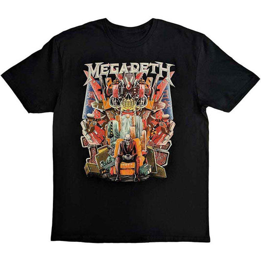 Black Megadeth t-shirt featuring Budokan tour artwork, size small.