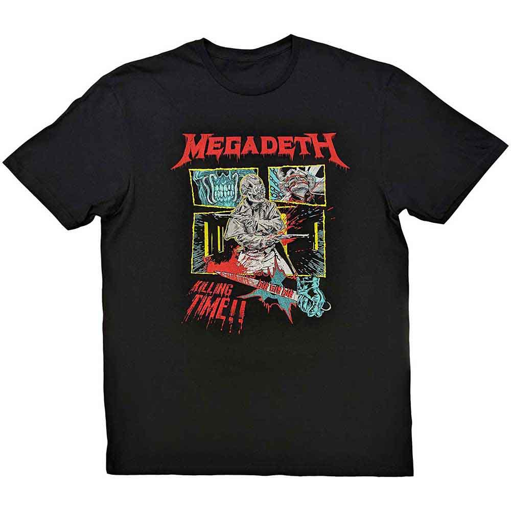 Black Megadeth t-shirt, “Killing Time” design, size XX-Large.