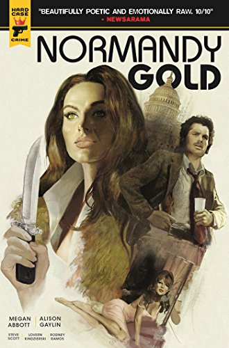 Comic book cover: "Normandy Gold" featuring a woman with a knife and two men.