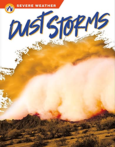 Book cover depicting a large, sweeping dust storm over a desert landscape.