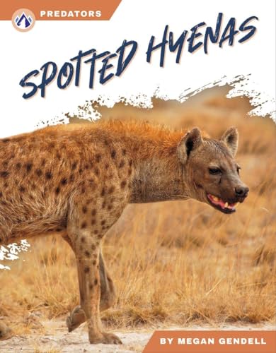 Book cover featuring a spotted hyena in a grassy landscape.