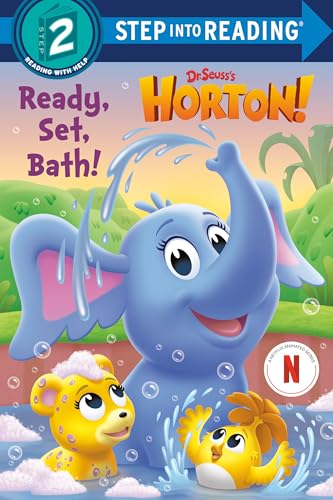 Book cover featuring Horton the elephant and two small birds in bubbles.