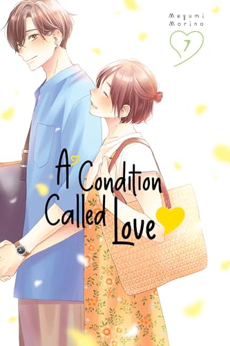 Manga cover: couple embracing, falling yellow petals, volume 7.