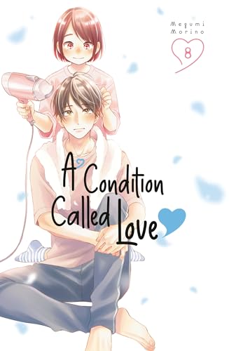 Manga cover: a young couple, one drying the other’s hair.