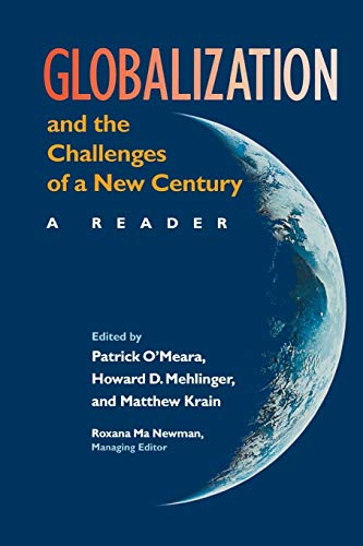 Book cover with a crescent Earth against a dark blue background, titled "Globalization and the Challenges of a New Century: A Reader".