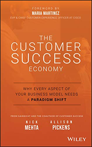 Orange book cover with white title: "The Customer Success Economy.