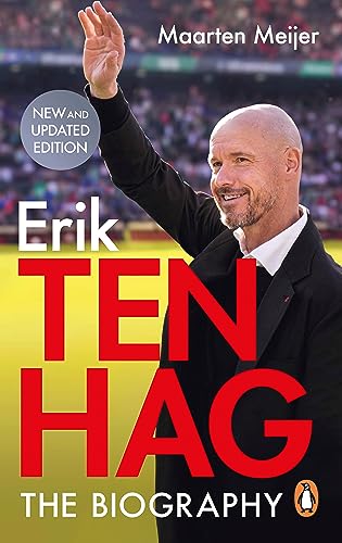 Book cover featuring Erik ten Hag, a smiling football manager.