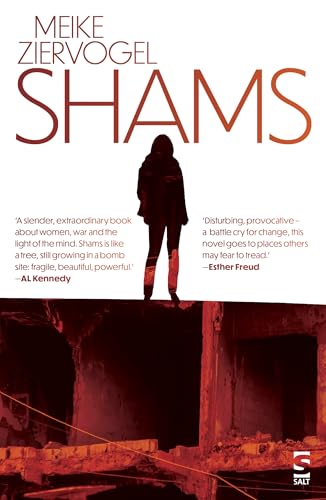 Book cover for "Shams" featuring a lone figure overlooking ruins.