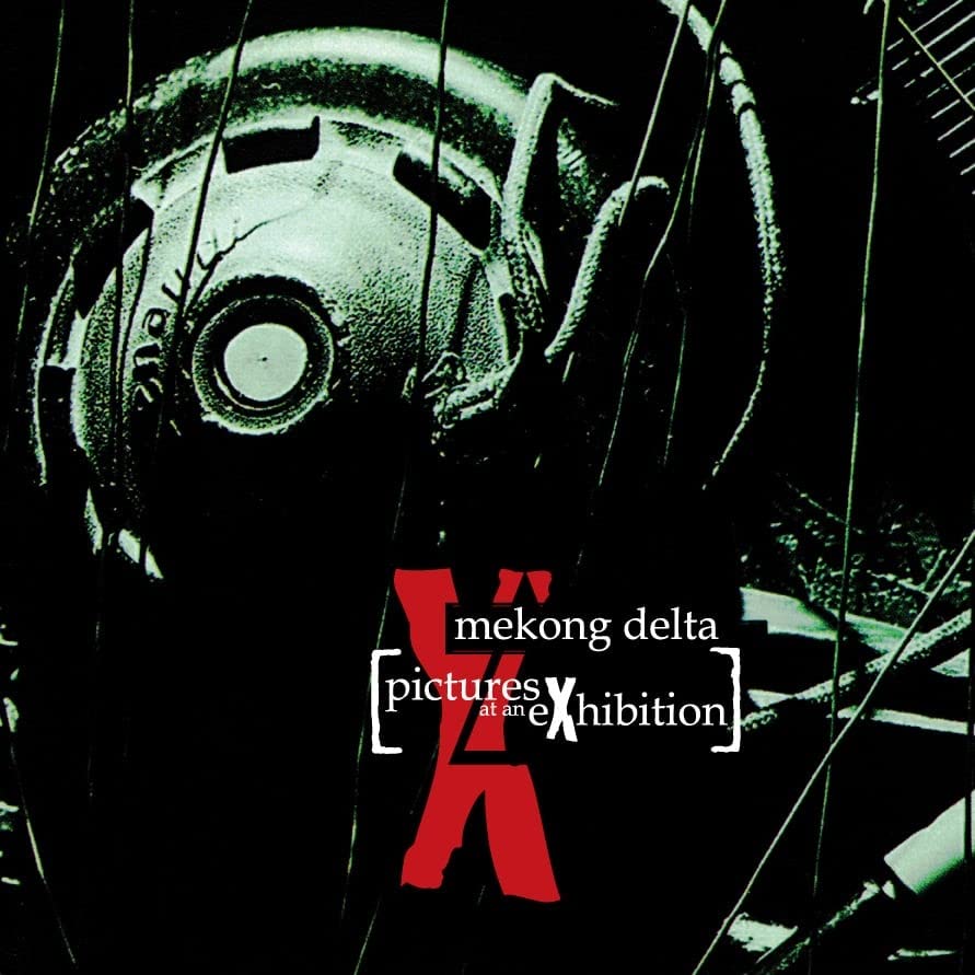 Vinyl record cover: abstract face with red text “Mekong Delta”.
