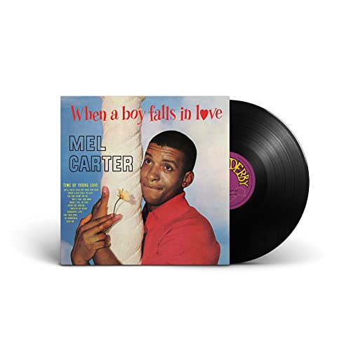 Mel Carter album cover and black vinyl record shown against white background.