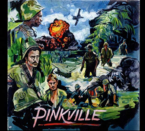 CD cover depicting soldiers in a jungle war scene with explosions.