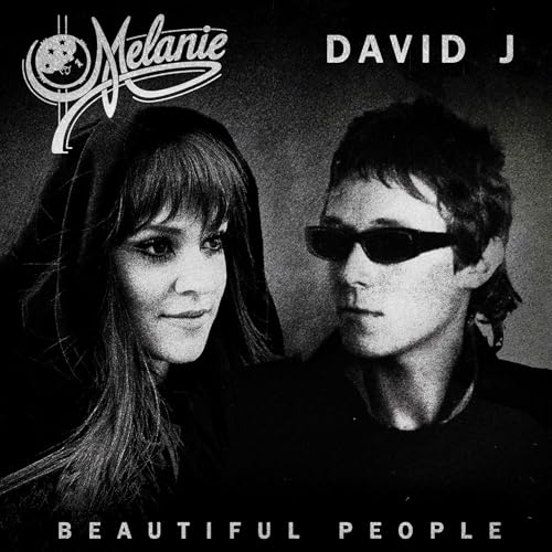Black and white portrait of Melanie and David J, album cover.