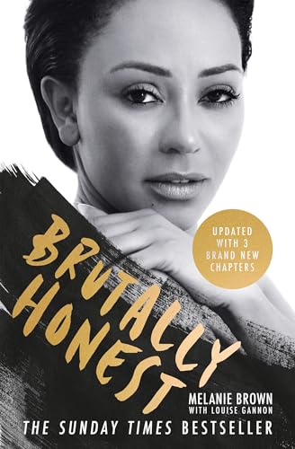 Book cover: "Brutally Honest" featuring a portrait of Melanie Brown.