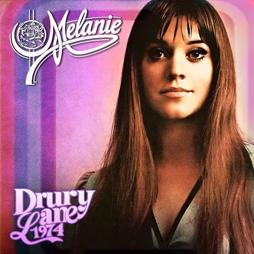 CD cover for Melanie’s “Drury Lane 1974” featuring a portrait of the singer.