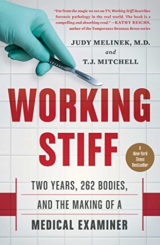 Book cover featuring a gloved hand holding a scalpel against a white tiled background.