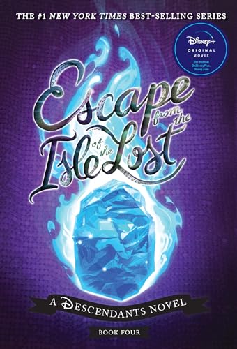 Book cover for “Escape from the Isle of the Lost” with blue gem.
