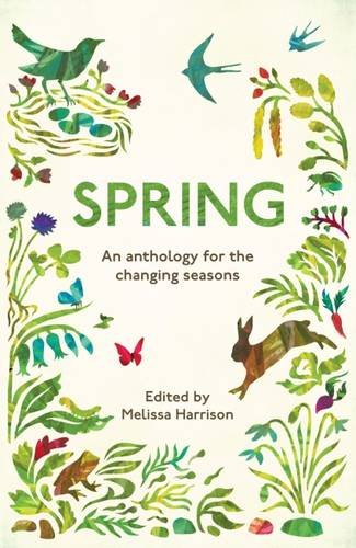 Book cover with floral illustrations, birds, a butterfly, and a hare.