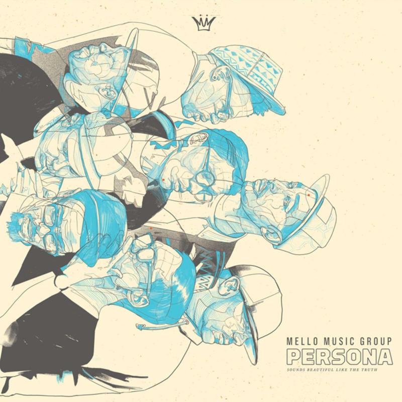 CD cover art: layered blue and black sketched figures with hats.