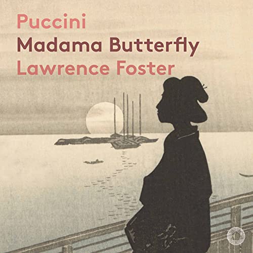 CD cover for Puccini’s *Madama Butterfly* featuring a silhouetted woman.