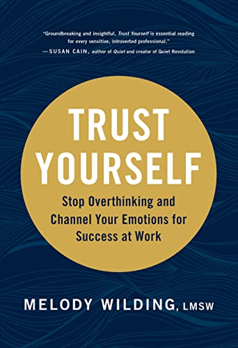 Book cover with yellow circle and bold text: "Trust Yourself.