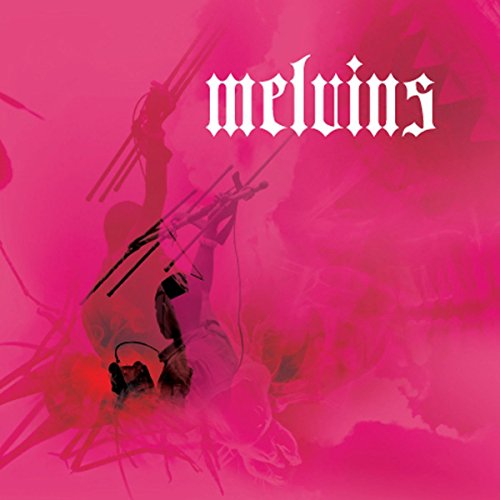 Pink album cover for Melvins’ “Chicken Switch” with silhouetted figures.