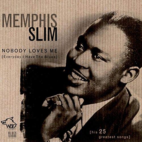 CD cover featuring a portrait of Memphis Slim, smiling gently.