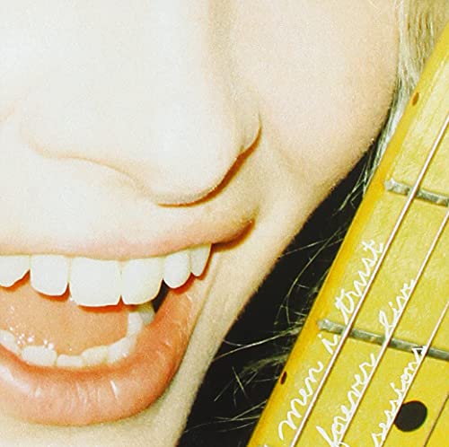CD cover featuring a close-up of a smiling mouth and guitar neck.
