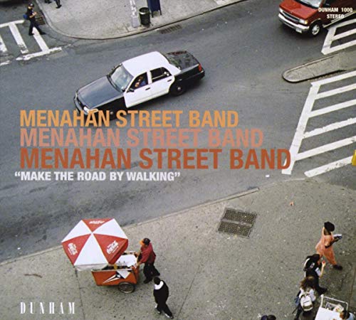 CD cover for Menahan Street Band’s “Make The Road By Walking” with street scene.