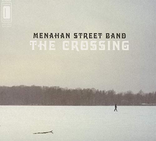 CD cover for Menahan Street Band’s “The Crossing” with a winter landscape.