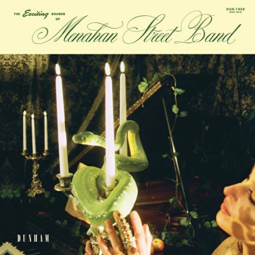 Vinyl album cover: snake coiled around lit candles and a piano.