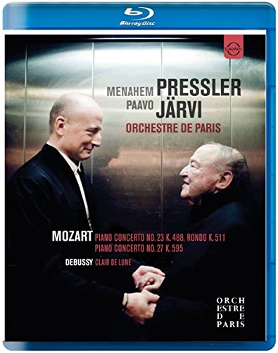 Blu-ray case featuring portraits of Menahem Pressler and Paavo Järvi.