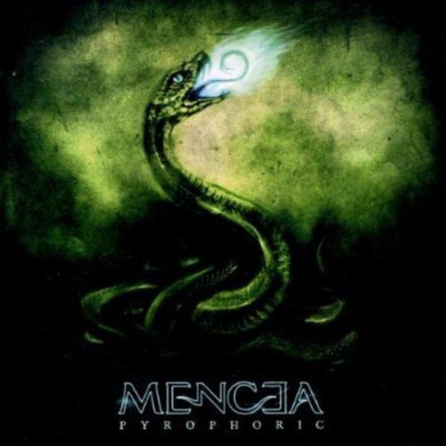 Dark album cover featuring a glowing serpent emerging from shadowy green mist.