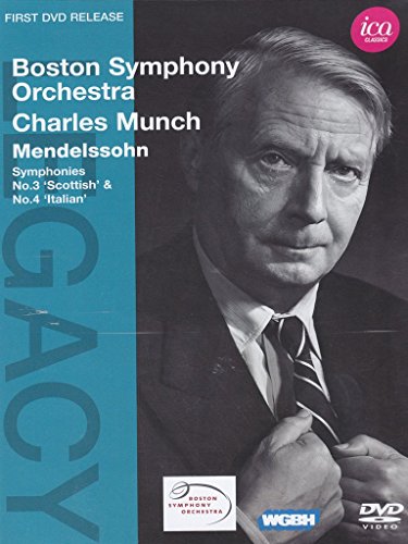 DVD cover featuring Charles Munch in a suit, with blue and white text overlay.